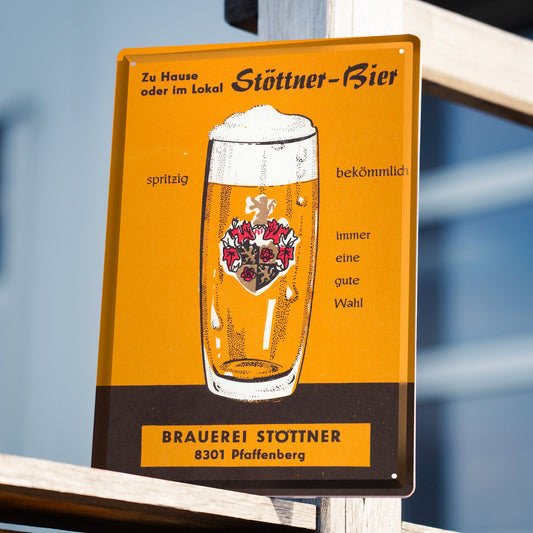 Stöttner Blechschild "Retro"